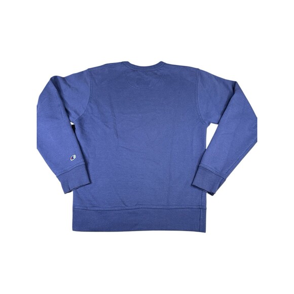 Champion Authentic Athleticwear Men’s Crewneck Sweatshirt Small Navy Blue Logo - Picture 9 of 9